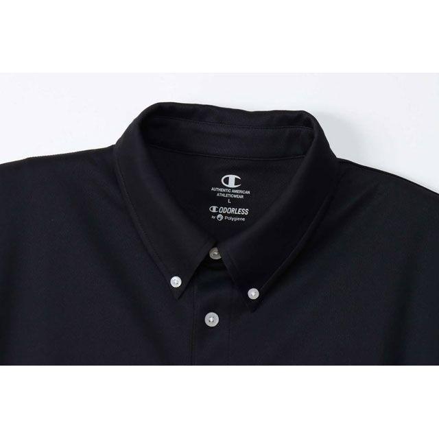 正規品／チャンピオン C3-XS397 BD POLO（ブラック） サイズ：S champion キャンプ｜camp｜04