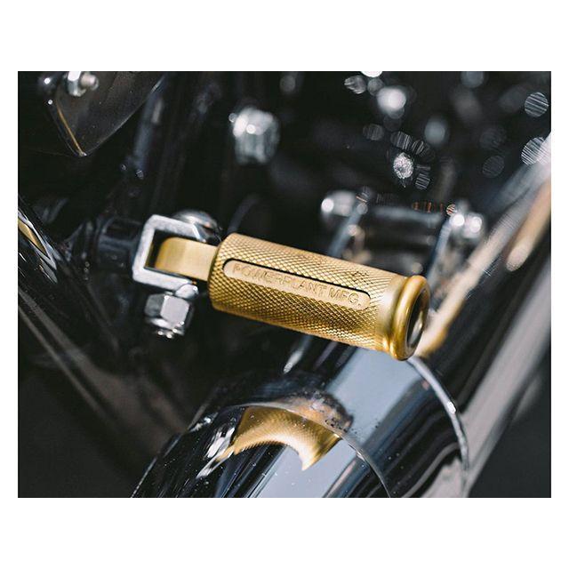パワープラント ハーレー用 ショーティ フットペグ（ゴールド） POWERPLANT_1