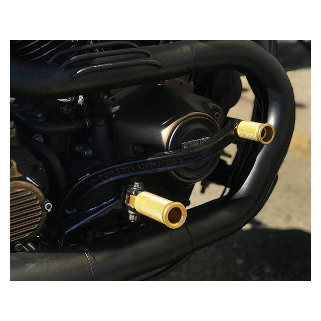 パワープラント ハーレー用 ショーティ フットペグ（ゴールド） POWERPLANT_2