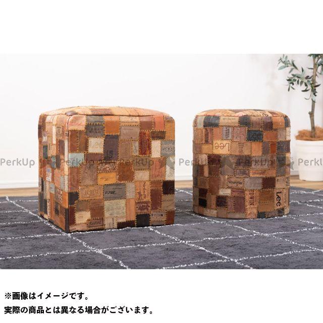 【メーカー直送】東谷 FAB-007 キューブスツール（ブラウン） Azumaya_4