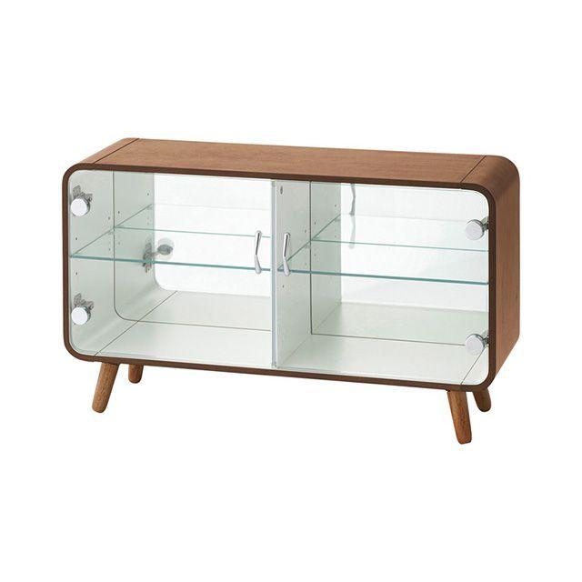 【メーカー直送】東谷 PT-613BR コレクションシェルフ ロータイプ（ブラウン） Azumaya 東谷 【メーカー直送】東谷 PT-613BR コレクションシェルフ ロータイプ