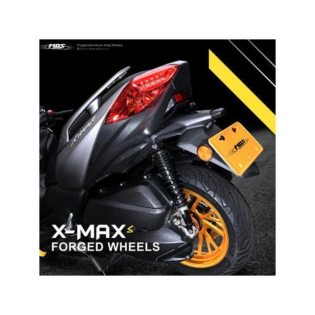 モトオブスポーツ XMAX250 国内仕様 XMAX300 鍛造アルミホイール前後セット XMAX250/300、XF-10（マットゴールド） MOSの画像