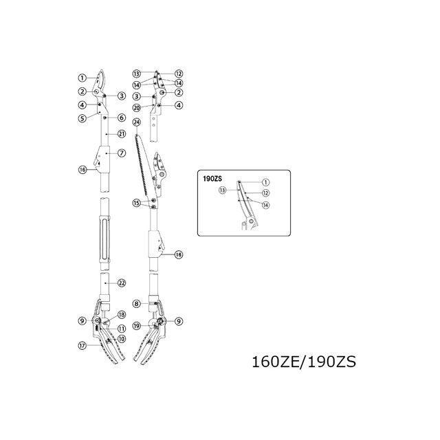 正規品／アルス 160ZZ/ZE/ZKツカミ固定ネジ 2P ARS 日用品｜camp｜02