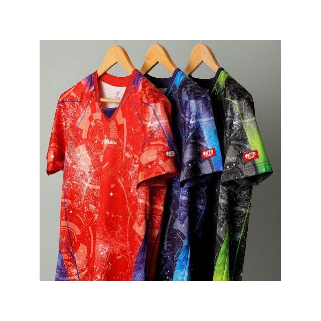 ウェア tomo ファクティブ 日本卓球 ブライトシティ シャツ（レッド） サイズ