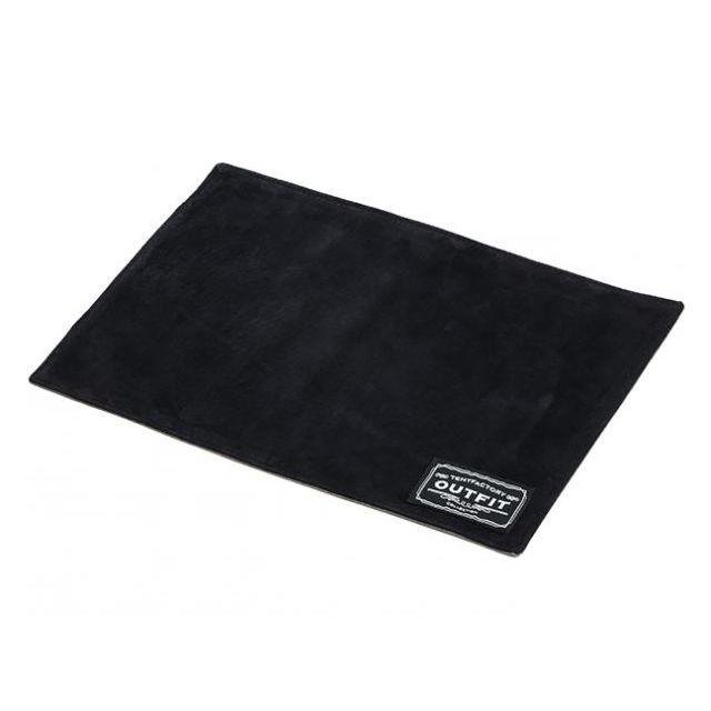 テントファクトリー ウォッシャブルレザーマットM（ブラック×グレー） TENT FACTORY TENT FACTORY（テントファクトリー） ウォッシャブルレザーマットM