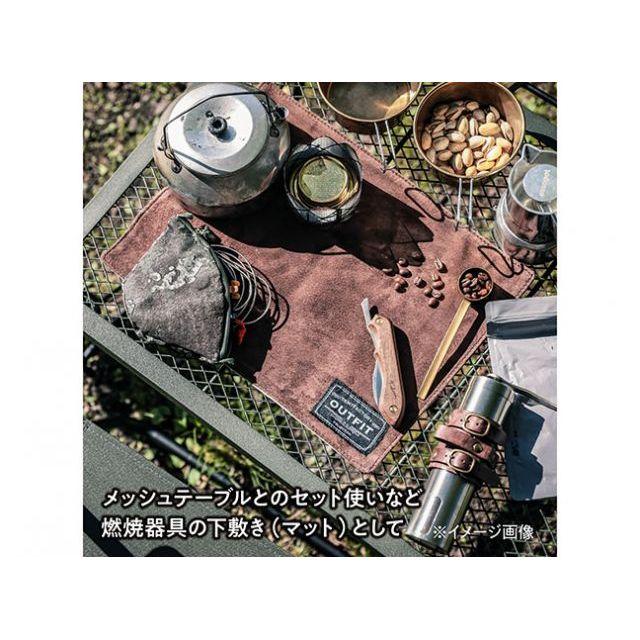 テントファクトリー ウォッシャブルレザーマットM（ブラック×グレー） TENT FACTORY TENT FACTORY（テントファクトリー） ウォッシャブルレザーマットM