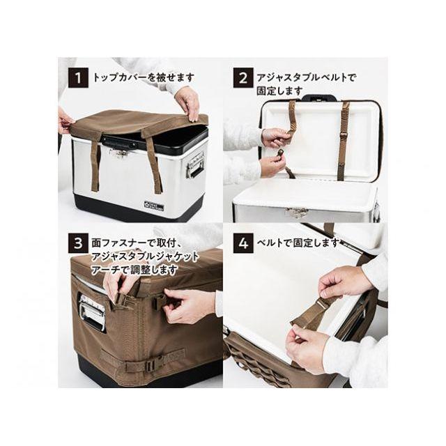 テントファクトリー クーラーカバージャケットL（ウルフブラウン） TENT FACTORYの画像