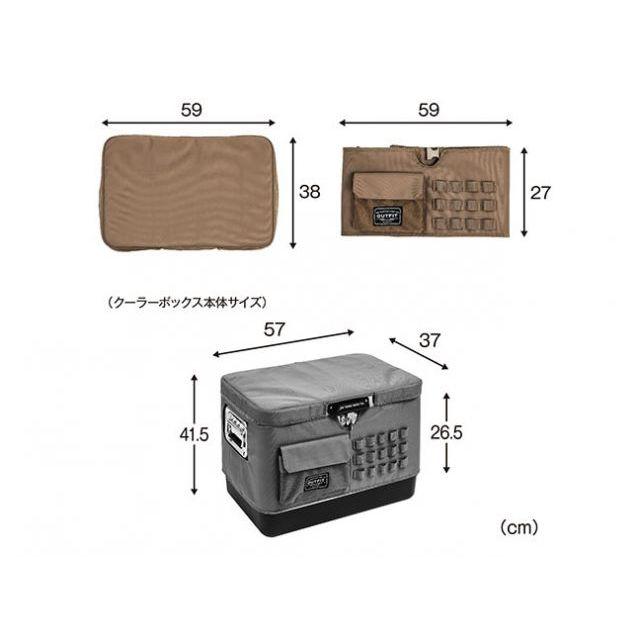 テントファクトリー クーラーカバージャケットL（ウルフブラウン） TENT FACTORYの画像