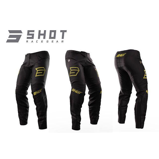 SHOT RACE GEAR パンツ ARMY（ゴールド） サイズ 36 : モトメガネYahoo