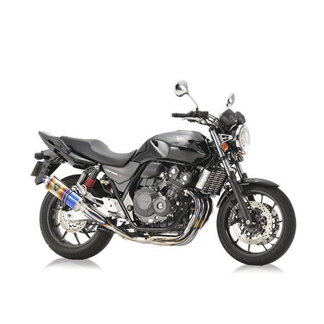 値下げ受付 アールズギア CB400SF リアルスペック チタンドラッグブルー r's gear（アールズギア） CB400SF/SB ワイバンR シングル（チタン