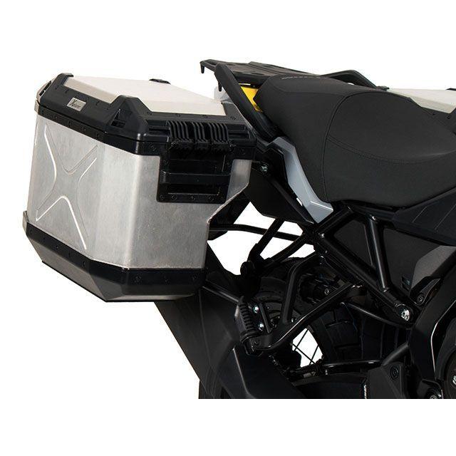 ヘプコ＆ベッカー V-Strom 800 DE サイドケースホルダー ＋ Xplorer（Cutout）セット（シルバー） HEPCO＆BECKER_1