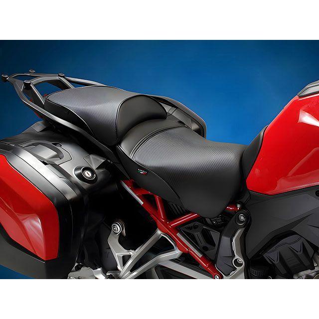 サージェント Multistrada V4 シート リアのみ 表皮：CarbonFX カラー パイピングカラー：グリーン（H033） Sargent_3