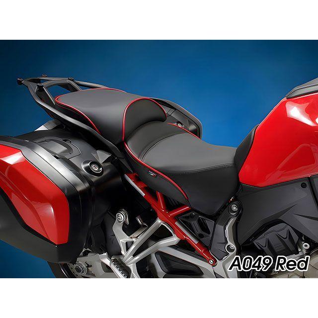 サージェント Multistrada V4 シート リアのみ 表皮：Duratex カラー パイピングカラー：レッド（A049・純正近似色） Sar…_5