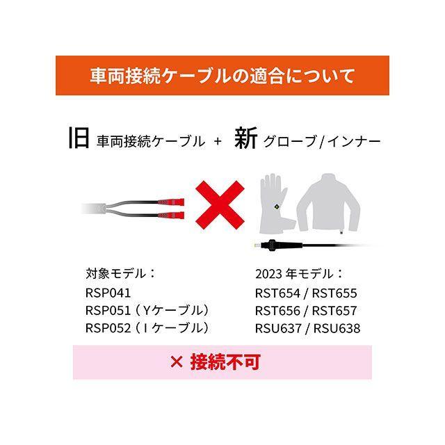 TAICHI RSタイチ RST656 e-HEAT グローブ（メットブラック） サイズ WL