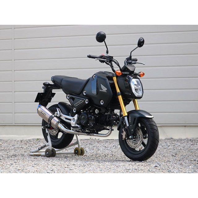 ダブルアールズ GROM フルエキゾースト SS-OVAL ソリッドチタンタイプ WR’Sの画像