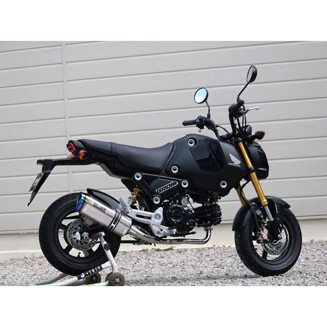 ダブルアールズ GROM フルエキゾースト SS-OVAL ソリッドチタンタイプ WR’Sの画像