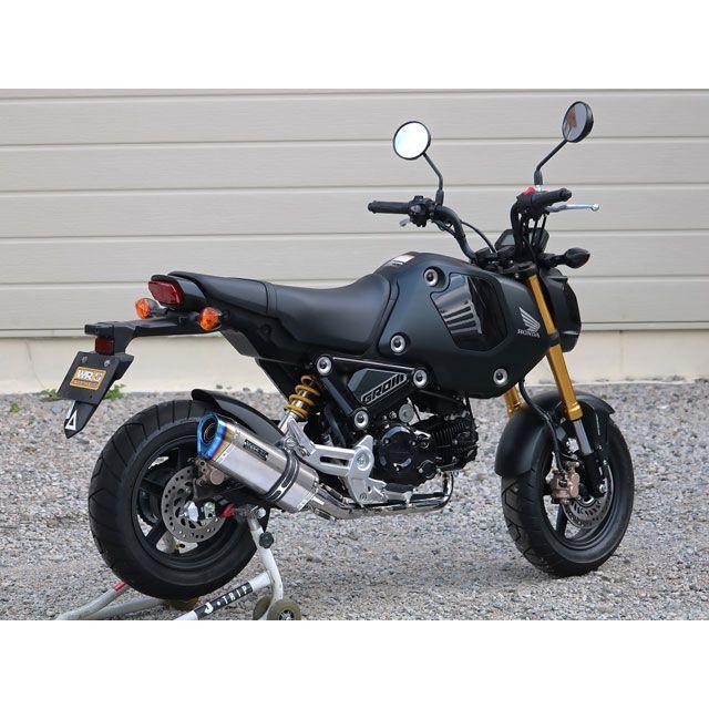 ダブルアールズ GROM フルエキゾースト SS-OVAL ソリッドチタンタイプ WR’Sの画像