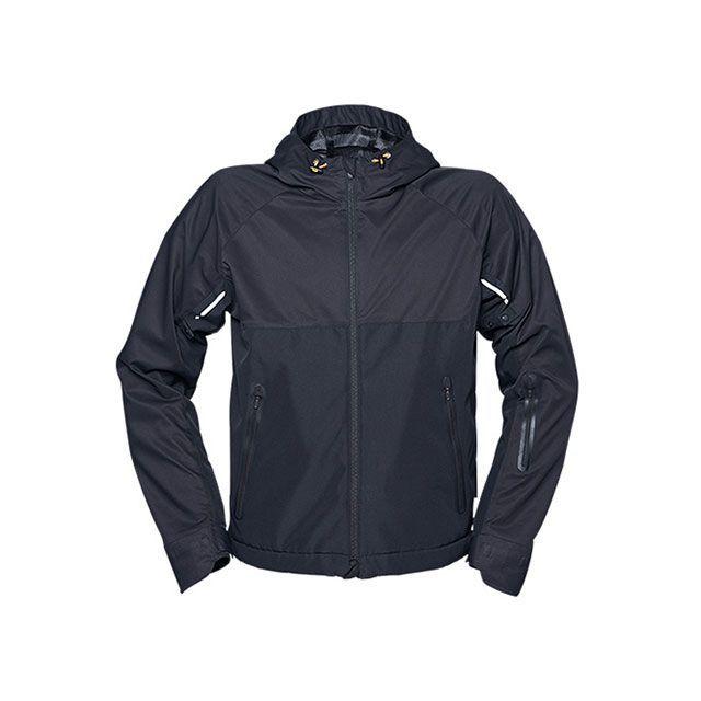 Sise ブラック ジャケット フード付き ワイズギア 2023-2024秋冬モデル YAF82-SA ソフトシェルウィンター