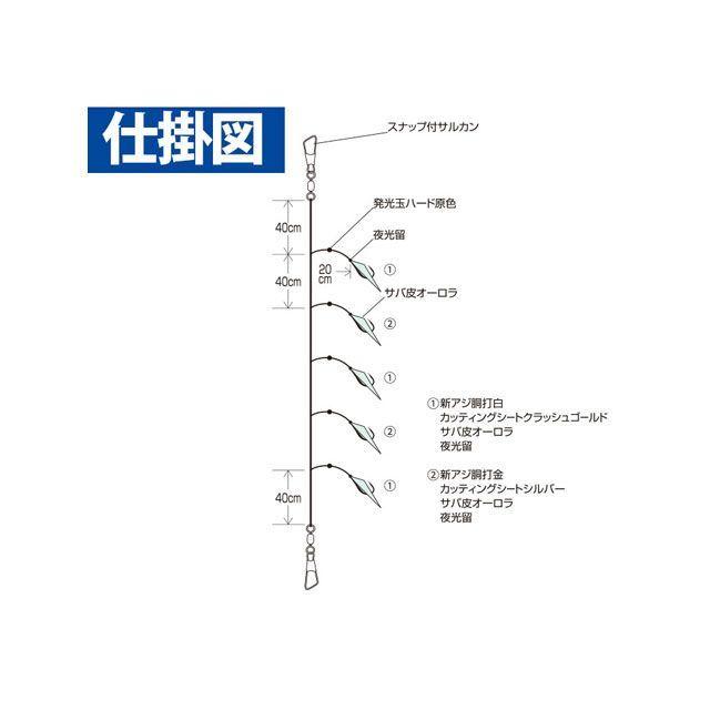 使用回数は少なく大変綺麗です。 Hayabusa（ハヤブサ） 実戦サビキ20 ホロフラッシュ＆オーロラサバ皮 5