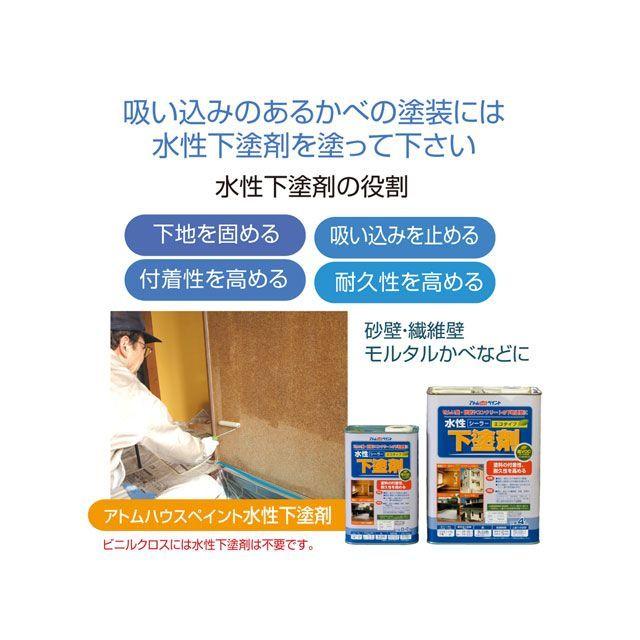 正規品／アトムハウスペイント 水性かべ・浴室用塗料（無臭かべ）200ML黒 ATOM HOUSE PAINT 日用品｜camp｜03