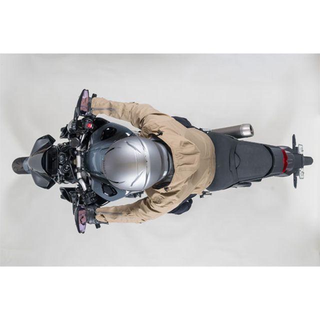 TANAX タナックス 10mm 正・逆ネジ シャークミラー7（ブラック