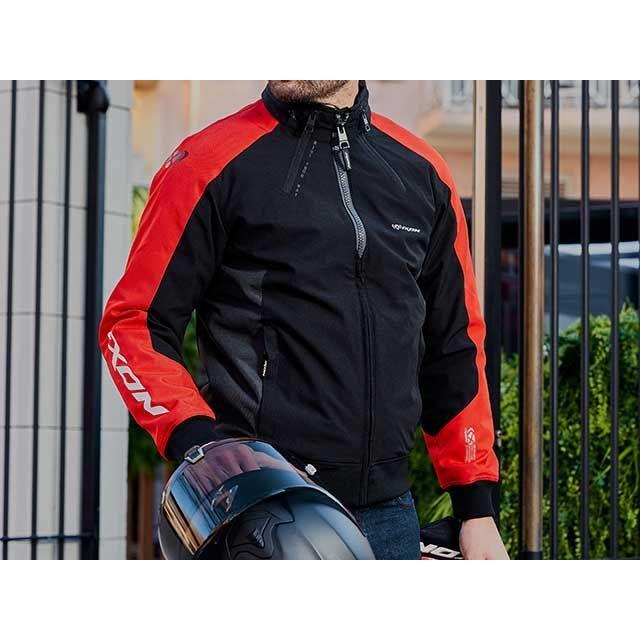 ジャケット・アウター KN IXON ジャケット M-SIWA WP A（ブラック/レッド） サイズ S