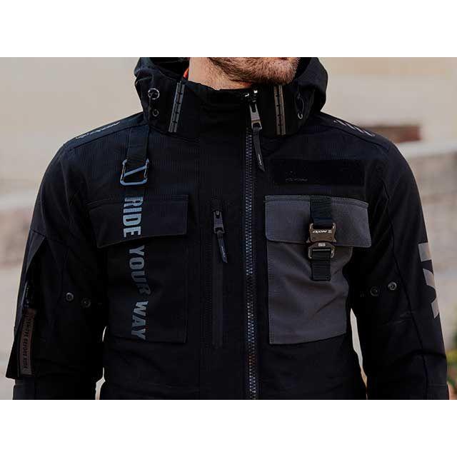 IXON ジャケット M-NIGHT WP A（ブラック/アンスラサイト