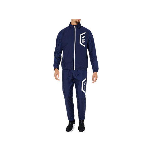 ASICS（アシックス） 2031E061 TEAM HEX WINDBREAKER JKT（ピーコート