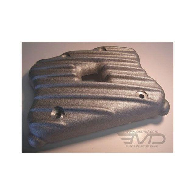 部品屋K&W スポーツスター EMD製 1989-2003 スポーツスター エボ用 Ribsters ロッカーボックスカバー（ロウ） K&W