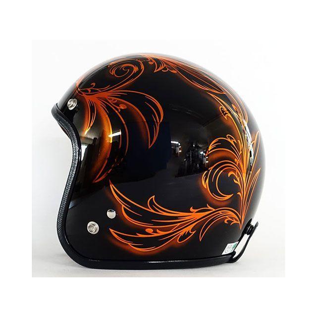 72JAM JET HELMET 72ジャムジェット 【逸品もの】3-997 ブラックリーフ