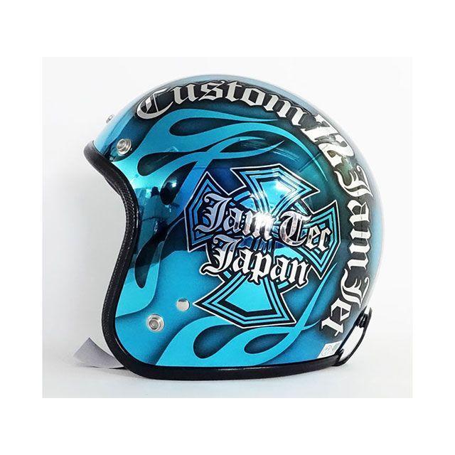 72JAM jet カスタムヘルメット（ブルー） 72JAM JET HELMET 72ジャムジェット 【逸品もの】3-928 カスタム72JAM