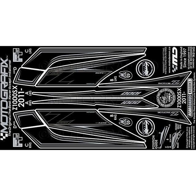 モトグラフィックス ニンジャ1000 Z1000SX ボディパッド リアパッド