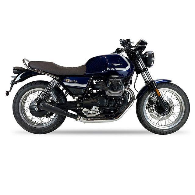 アイアンヘッド V7 MOTO GUZZI V7 2022〜 SLIP ON 左右2本出しマフラー OVC11SB IRONHEADの画像