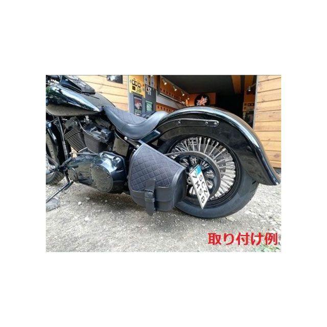 部品屋K&W Lucky Custom Leather製 サドルバッグ タイプ1（ブラック