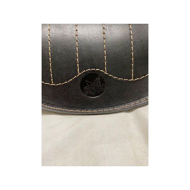 部品屋K\u0026W Lucky Custom Leather製 サドルシート（ダークブラウン×ブラック） K\u0026Wの画像