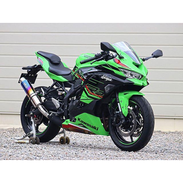 正規品／ダブルアールズ ニンジャZX-25R ZX-25R SE JMCA スリップオン ラウンド・焼き色チタンサイレンサー WR’S バイク｜camp｜03