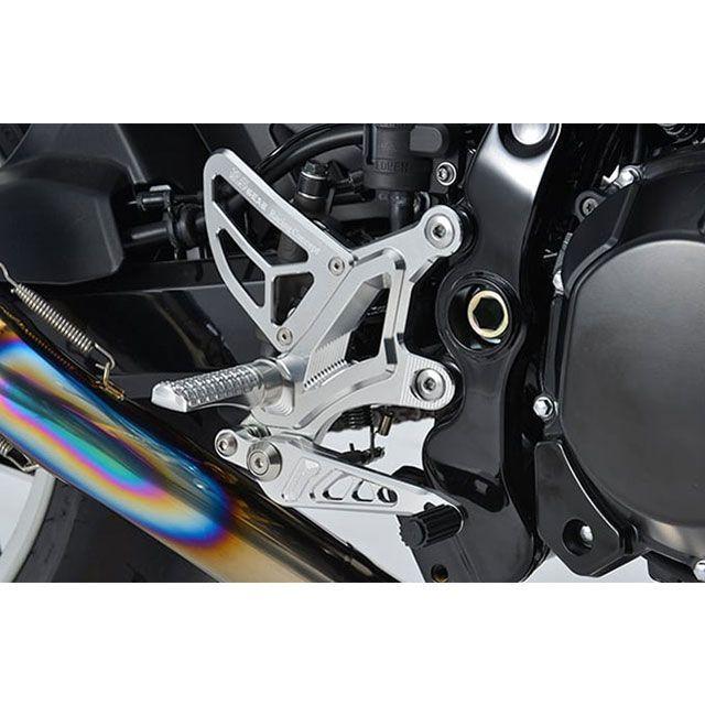 【新品未使用】KITACO フロントBIGペグ TRICKER用 r's gear（アールズギア） ライディングステップ（クリアシルバー
