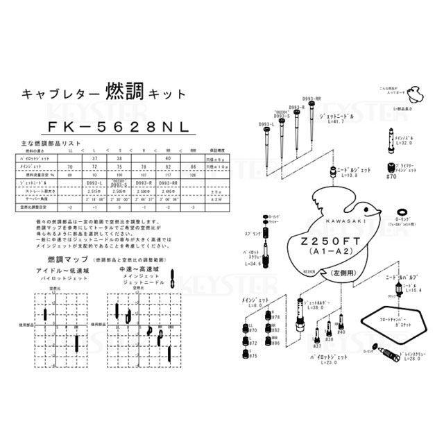 KEYSTER（キースター） Z250FT/Z250 燃調キット Z250FT/Z250（A1-A2