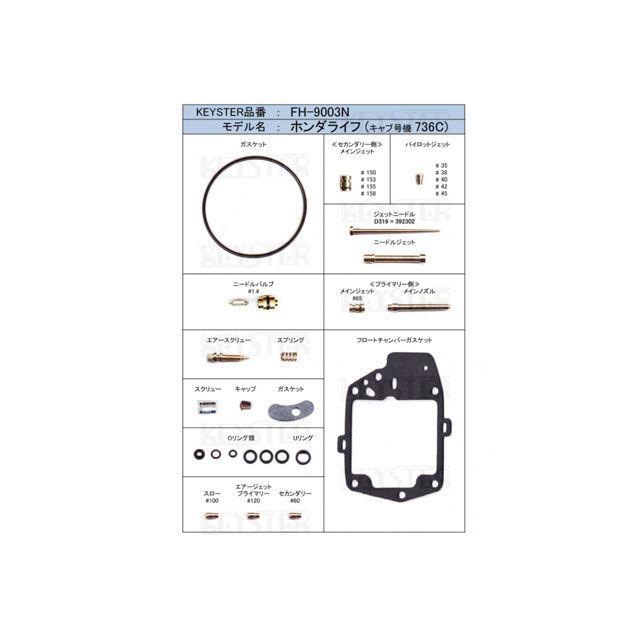 専用品1000円off KEYSTER（キースター） 燃調キット ホンダライフ -キャブレター号機