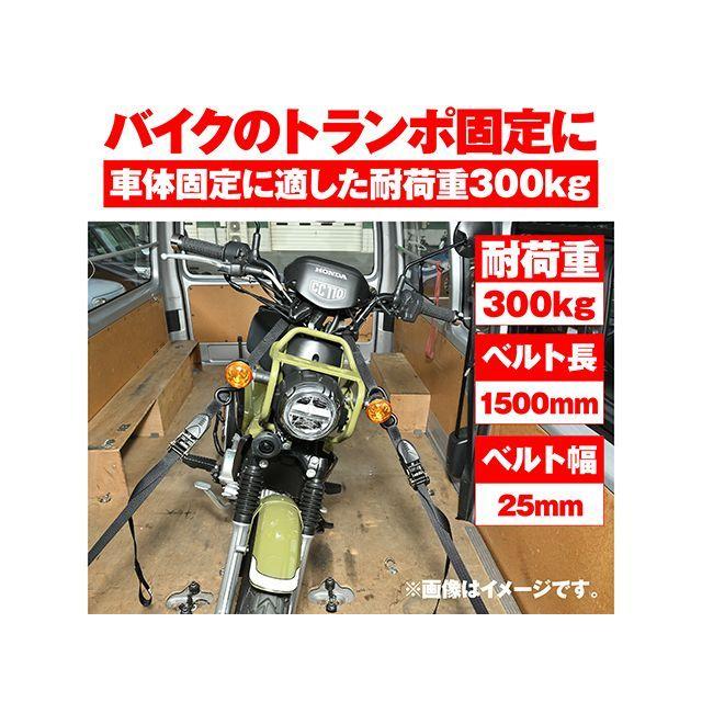 DAYTONA（デイトナ） 汎用 タイダウンベルト（ブラック） : モトメガネ