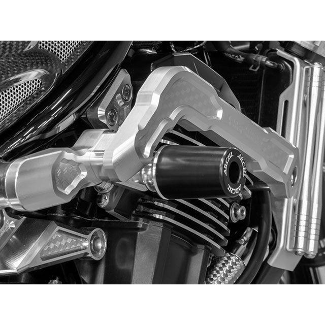 ARCHI（バイク） - アーキ Z900RS/CAFE ARCHI ハニカムサブフレーム用 スライダー一揃いの道具 色合い シャイニングシルバー ARCHI
