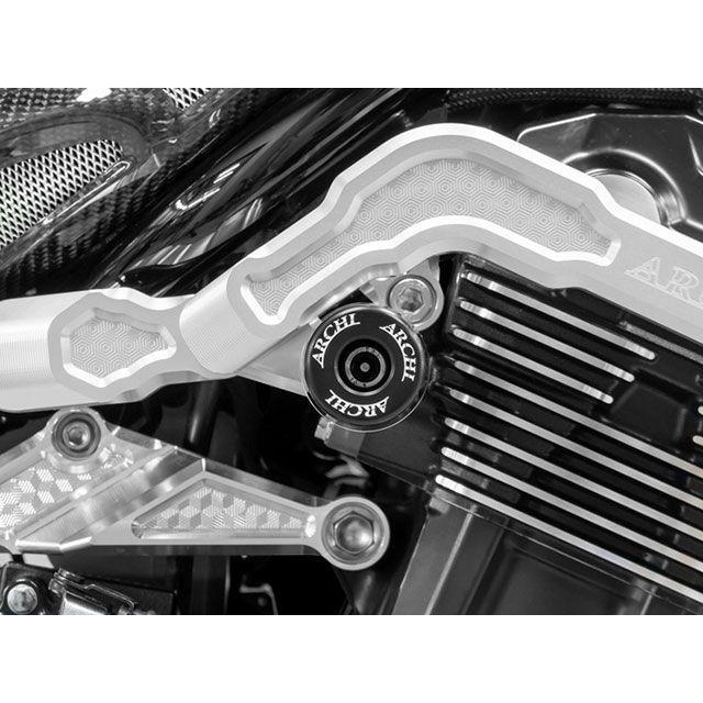 ARCHI（バイク） - アーキ Z900RS/CAFE ARCHI ハニカムサブフレーム用 スライダー一揃いの道具 色合い シャイニングシルバー ARCHI