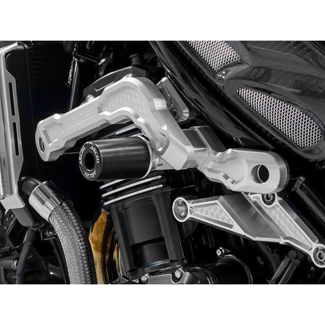 ARCHI（バイク） - アーキ Z900RS/CAFE ARCHI ハニカムサブフレーム用 スライダー一揃いの道具 色合い シャイニングシルバー ARCHI
