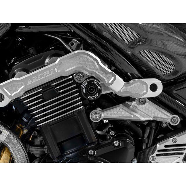 ARCHI（バイク） - アーキ Z900RS/CAFE ARCHI ハニカムサブフレーム用 スライダー一揃いの道具 色合い シャイニングシルバー ARCHI