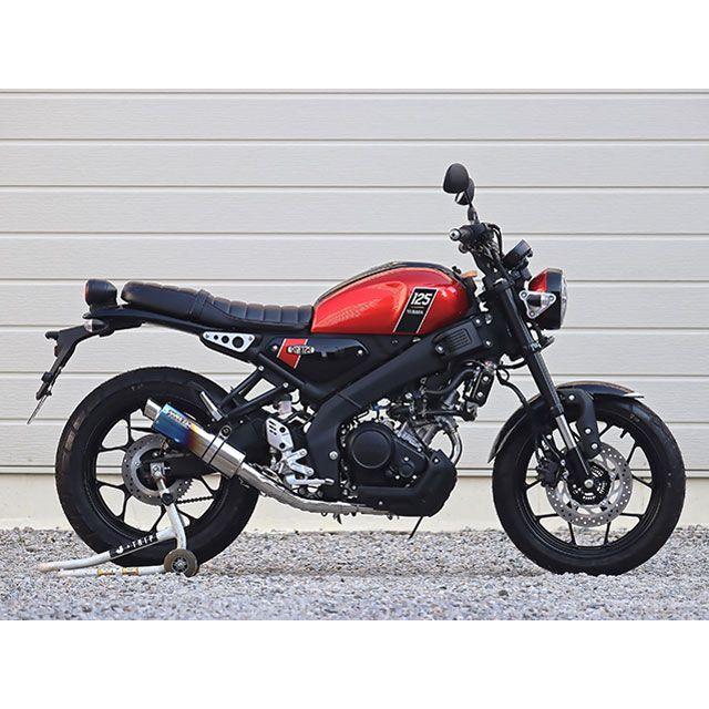 ダブルアールズ XSR125 JMCA フルエキゾースト ショートオーバル 焼き色チタン仕様 WR’Sの画像