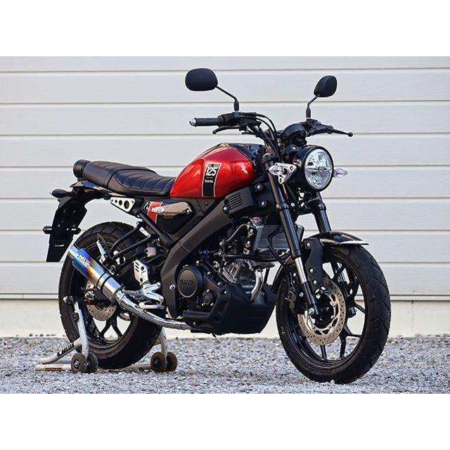 ダブルアールズ XSR125 JMCA フルエキゾースト ショートオーバル 焼き色チタン仕様 WR’Sの画像