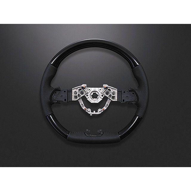 LANBO デザインステアリング ノーマルグリップ セレナ C27（ブラック