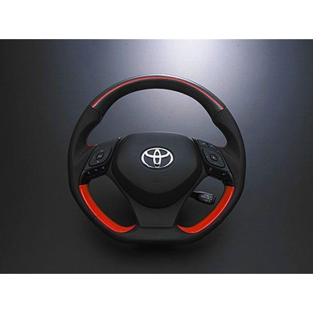 LANBO プレミアムカーボンステアリング ガングリップ C-HR ZYX10/NGX50