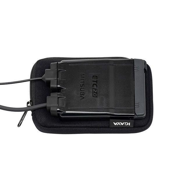 IGAYA イガヤ ETC＆ドライブレコーダー本体ポーチ 汎用（ブラック