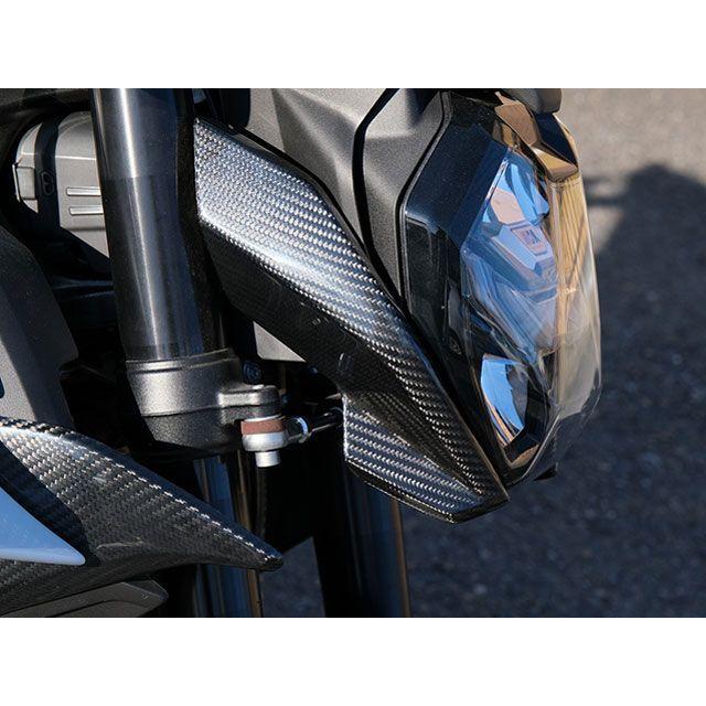 SPEEDRA M1000R S1000R ヘッドライトサイドカバー 仕様 フォージドカーボン（艶あり） SPEEDRAの画像